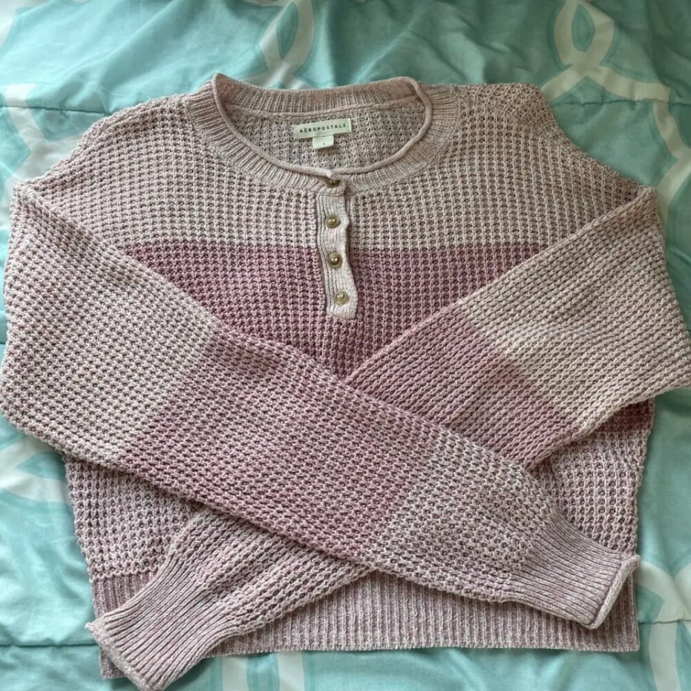 AÉROPOSTALE Pink Knitted Sweater